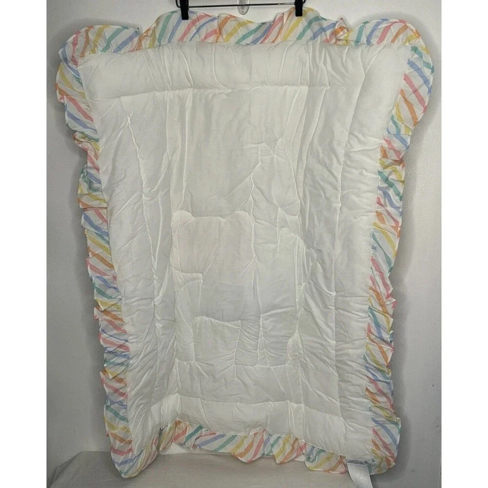 New Vintage Sumersault Nursery Quilt Tummy Time Millennial new mom Nostalgia 90
